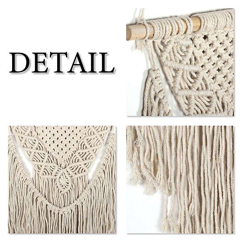 Macrame Wall Hanging Hand Woven Art Macrame Tapestry with Tassel