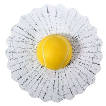 3D Ball Hits Car Stickers Broken Window Baseball Sticker Decals Crack (STYLE: #2)