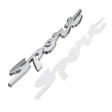 3D Chrome Sport Logo Emblem Badge Metal Decals Sticker Red/Silver/Black for Car ... (COLOR.: SILVER)