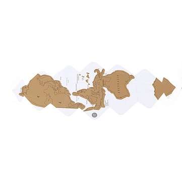 3D DIY Scratch Globe Stereo Assembly Scratch Globe Tellurion Set World Map Travel Geography Teaching