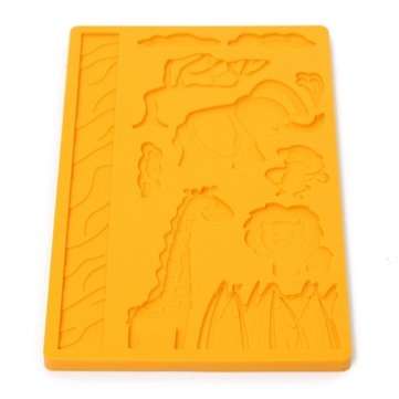 3D Lace Zoo Silicone Embossing Mould Animal Jungle World Fondant Cake Mold