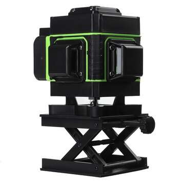3D Laser Level 12 Lines Green Light 360 Self-levelling Rotary Cross-Line Laser EU Plug