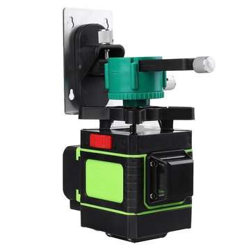 3D Laser Level 12 Lines Green Light 360 Self-levelling Rotary Cross-Line Laser EU Plug