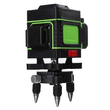 3D Laser Level 12 Lines Green Light 360 Self-levelling Rotary Cross-Line Laser EU Plug