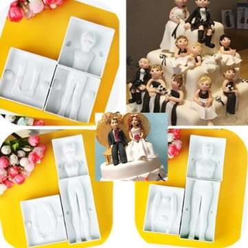 3D Man`s Body Cake Fondant Decorating Mold