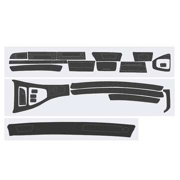 3D Matte Black Carbon Fiber Car Interior Decor Decals For BMW E90 3 Series 2... (COLOR.: MATTEBLACK)