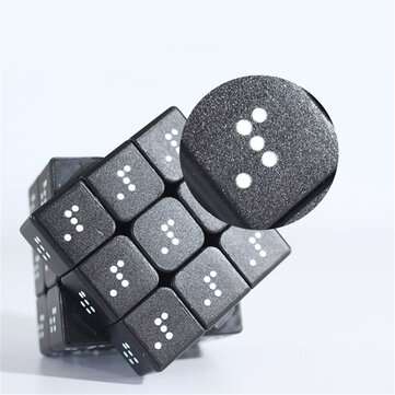 3D Relief Braille Magic Cube 3x3x3 Fingerprint Learning Education Puzzle Magic Cube for Children Adu