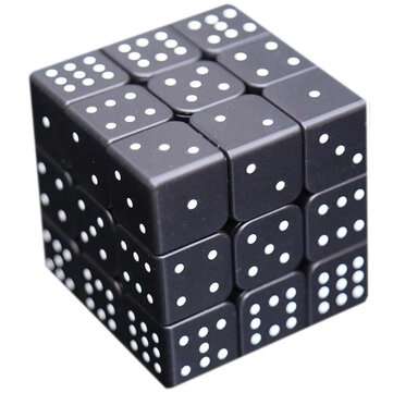 3D Relief Braille Magic Cube 3x3x3 Fingerprint Learning Education Puzzle Magic Cube for Children Adu