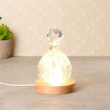 3D Round Crystal Glass Laser LED Battery Electric Light Up ... (DIAMETER: 65MM | LIGHT COLOR: WHITE)