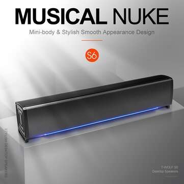 3D Surround Soundbar Channel 2.0 Speaker Wired Computer Speakers Stereo Subwoofer Soundbar for Lapto