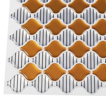 3D Wall Sticker Waterproof Wall Tile Decal Kitchen Home Living Room DIY Decoration 21.3x25cm