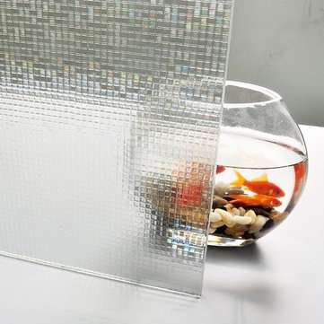 3D Window Privacy Film Static Decor Film Non-Adhesive Colorful Under Sunshine