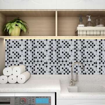 3D Wall Stickers Kitchen Tile Bathroom Removable Self-adhesive Waterproof Cover Faux Brick
