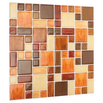 3D Wallpaper Sticker Tile Home Decor Brick Kitchen Bathroom Foil Beauty