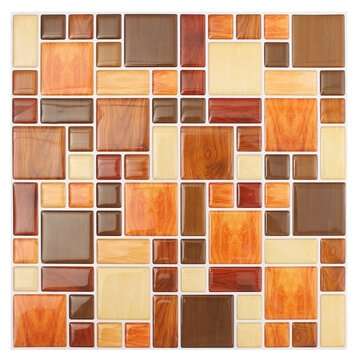 3D Wallpaper Sticker Tile Home Decor Brick Kitchen Bathroom Foil Beauty