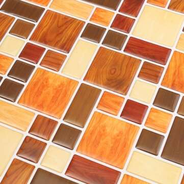 3D Wallpaper Sticker Tile Home Decor Brick Kitchen Bathroom Foil Beauty
