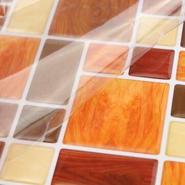 3D Wallpaper Sticker Tile Home Decor Brick Kitchen Bathroom Foil Beauty