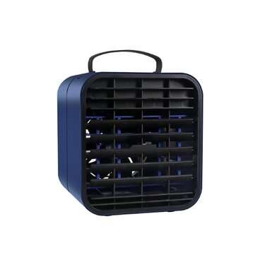 3-In-1 Portable Air Conditioner Cooler Mini USB Air Conditioner Fan with Cooling Hu... (COLOR: BLUE)