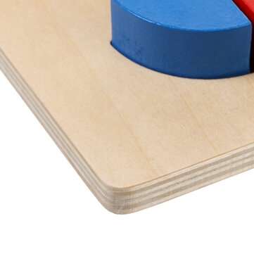3D Wooden Geometric Blocks Geometric Shapes Puzzle Kids Brain Development Early Educational Toys for