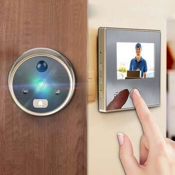 3Inch LCD Wired Digital Peephole Viewer 120 Door Security Doorbell Video Camera