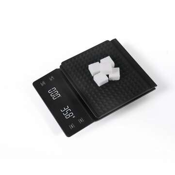 3kg/0.1g Sensitive Touch Kitchen Scale With Timer For Pour Over And Drip Coffee With LED Display