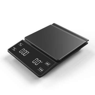 3kg/0.1g Sensitive Touch Kitchen Scale With Timer For Pour Over And Drip Coffee With LED Display