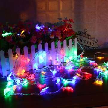 3M Battery Powered Moon Shape Warm White Colorful 20 LED String Fairy Light Ho... (COLOR.: COLORFUL)