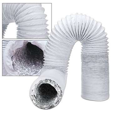 3M 5Inch Exhaust Hose PVC Flexible Ducting Air Conditioner Exhaust Hose Replacement Hose Extend Vent