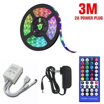 3M/5M/10M RGB 3528 SMD LED Strip Light Non-waterproof Full Kit Lamp + 44 Key IR Remo... (LENGTH: 3M)