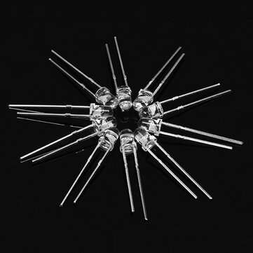3mm 2.5-3.2V RGB Bright Colorful Flash LED F3 Light Emitting Diode For Christmas Tree Kit