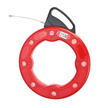 3mm x 30M Fiberglass Wire Cable Fish Snake Tape Puller Duct Conduit Rodder Reel (SIZE: 3MMX30M)