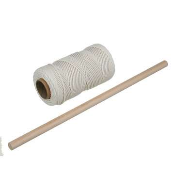 3mm Baumwolle Schnur Seil Faden Garn Hkeln Makramee Baumwollschnur Rolle +Stock