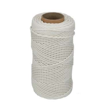 3mm Baumwolle Schnur Seil Faden Garn Hkeln Makramee Baumwollschnur Rolle +Stock