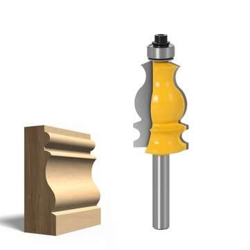 3PC 8mm Shank Architectural Cemented Carbide Molding Router Bit Trimming Wood Milling Cutter for Woo