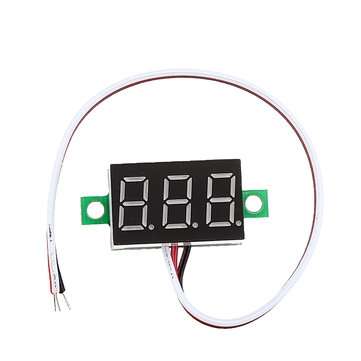 3pcs 0.36 Inch DC0V-32V Red LED Digital Display Voltage Meter Voltmeter Reverse Connection Protectio
