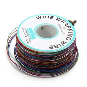 3pcs 0.55mm 8 Color Circuit Board Single-Core Tinned Copper Jumper Cable Dupont Wire