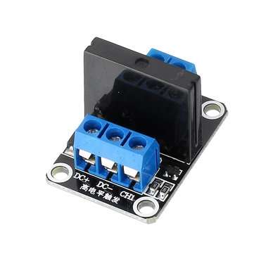 3pcs 1 Channel 5V Solid State Relay High Level Trigger DC-AC PCB SSR In 5VDC Out 240V AC 2A Geekcrei