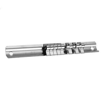 3pcs 1/4 3/8 1/2 Inch Socket Holder Steel Socket Tray Set Rail Rack Holder Storage Organizer Shelf S