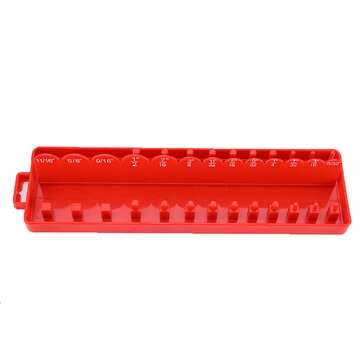 3pcs 1/4 3/8 1/2 Inch Socket Tray Set SAE Rail Rack Holder Storage Organizer Shelf Stand Socket Hold
