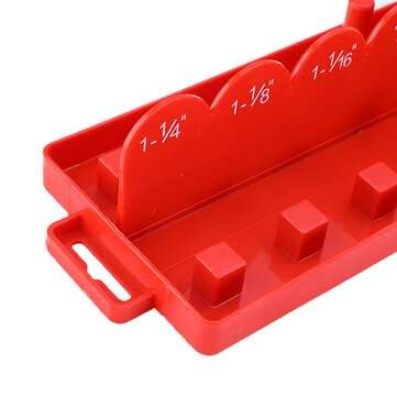 3pcs 1/4 3/8 1/2 Inch Socket Tray Set SAE Rail Rack Holder Storage Organizer Shelf Stand Socket Hold