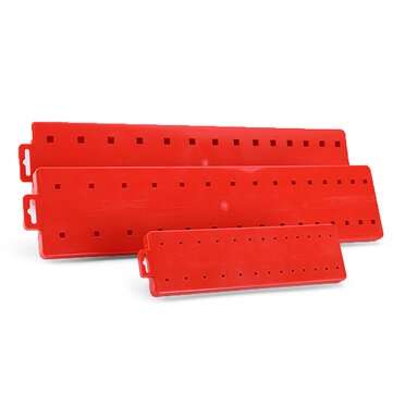 3pcs 1/4 3/8 1/2 Inch Socket Tray Set SAE Rail Rack Holder Storage Organizer Shelf Stand Socket Hold