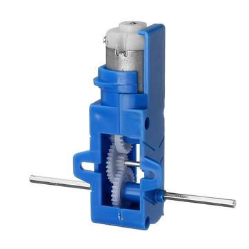 3pcs 1:28 Blue Hexagonal Axis 130 Motor Gearbox for DIY Chassis Car Model