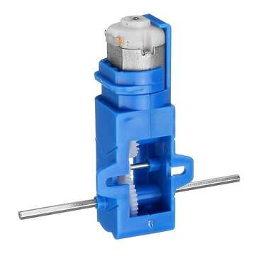 3pcs 1:28 Blue Hexagonal Axis 130 Motor Gearbox for DIY Chassis Car Model