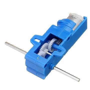3pcs 1:28 Blue Hexagonal Axis 130 Motor Gearbox for DIY Chassis Car Model