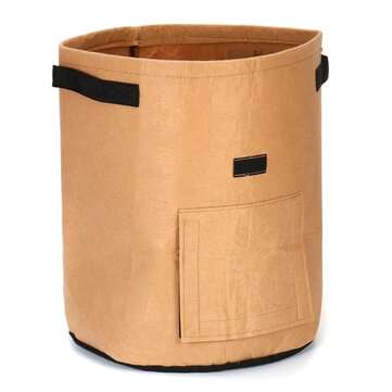 3Pcs 10 Gallon 37L Khaki Potato Planting Bag Pot Planter Vegetable Container Growing Garden