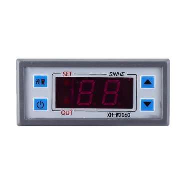 3pcs 12V XH-W2060 Embedded Digital Thermostat Cabinet Freezer Cold Storage Thermostat Temperature Co