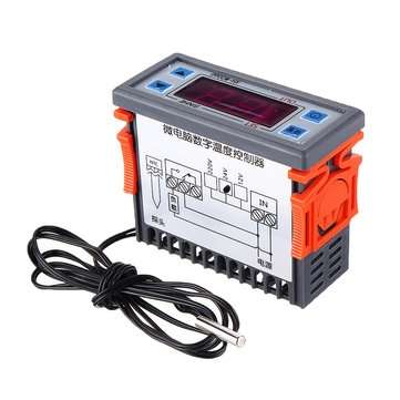 3pcs 12V XH-W2060 Embedded Digital Thermostat Cabinet Freezer Cold Storage Thermostat Temperature Co