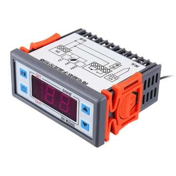 3pcs 12V XH-W2060 Embedded Digital Thermostat Cabinet Freezer Cold Storage Thermostat Temperature Co