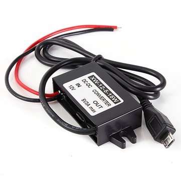 3pcs 12V To 5V DC DC Converter Module With USB Output Power Adapter 15W