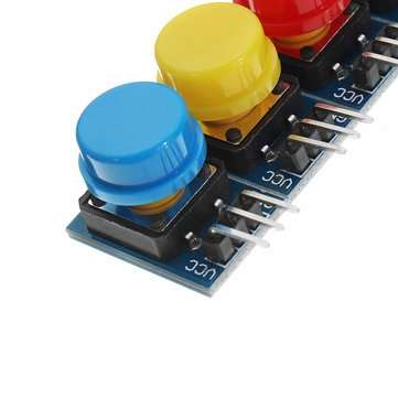 3pcs 12x12MM Big Key Module WAVGAT Push Button Switch Module With Hat High Level Output